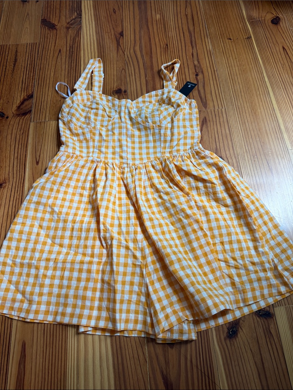 Lulu's Yellow and White Gingham Sundress - Girls